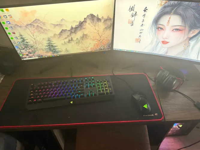 Pc Gamer Completo RTX 2060 6gb + 2 Monitores + Teclado e Mouse Razer