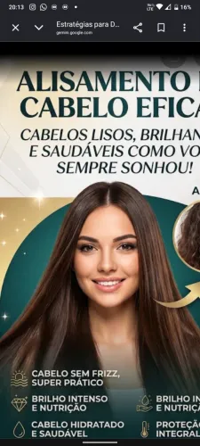 Alise seu cabelo vc mesmo/mesma 