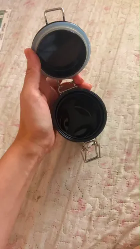 Pote P/ Conservação De Cola P/ Alongamento De Cílios - Preto