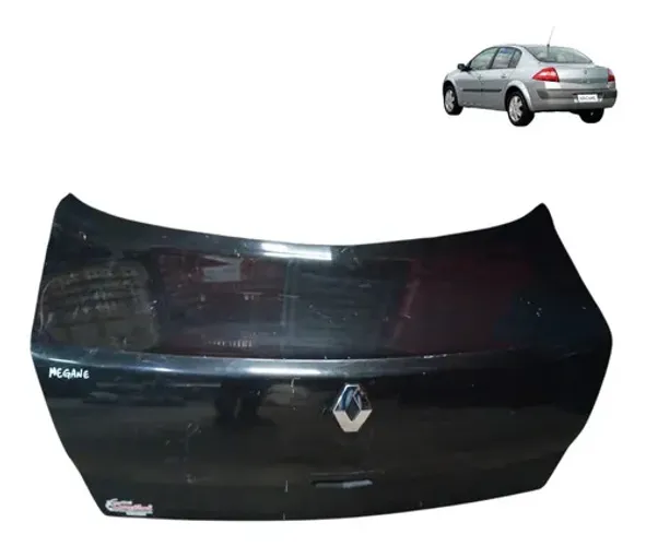 Tampa Traseira Porta Malas Renault Megane Sedan 2009 2010 Preto