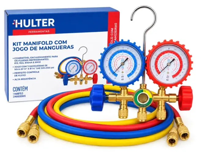 Kit Manifold com jogo de mangueiras Hulter