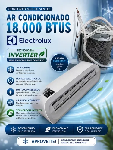 Ar condicionado 18 mil BTUS Electrolux