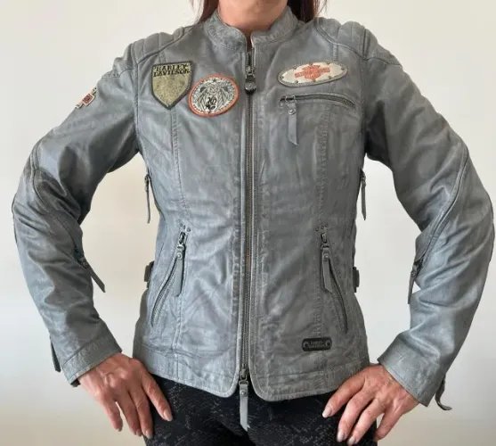 Jaqueta Couro legitimo Harley Davidson Feminina Vintage