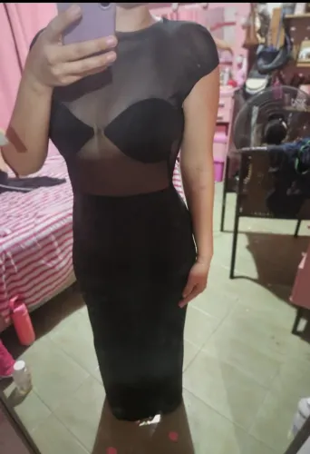 Vestido Zara preto