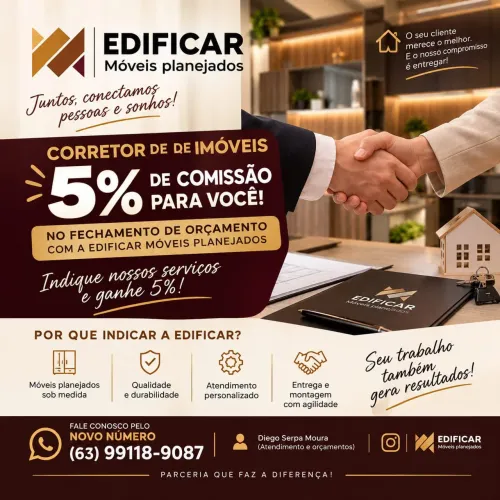 5% de comissão