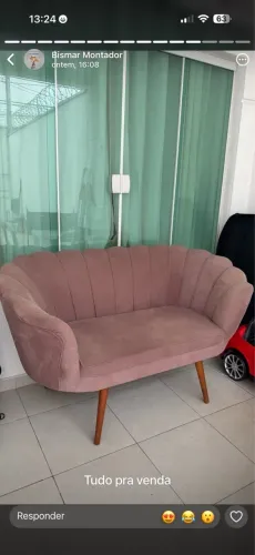 Sofá pétala rose