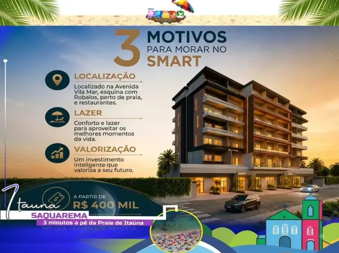 SMART LIV ITAÚNA SAQUAREMA, EXCELENTE PARA MORAR OU INVESTIR