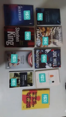 Livros (R$10 a R$50)