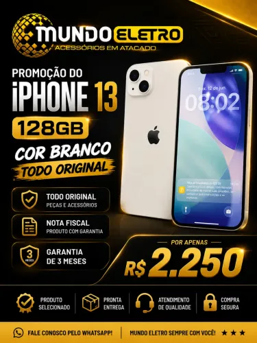 iPhone 13 todo original e com garantia de 3 meses