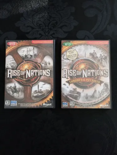 Jogo Rise of Nations e Rise of Nations thrones e patriota expansão para PC 