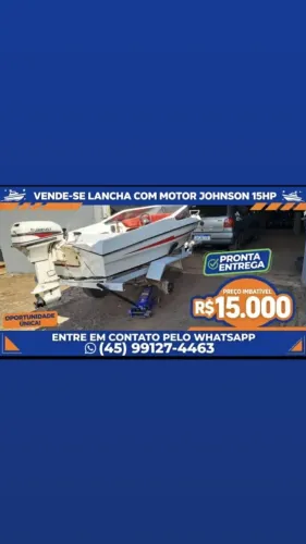 Lancha e motor