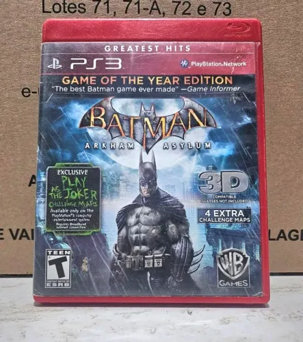 Batman Arkham Asylum Playstation 3 (PS3)