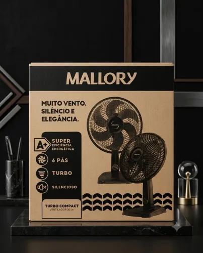 Ventilador de mesa - turbo silencioso 30 cm - ENTREGA RÁPIDA
