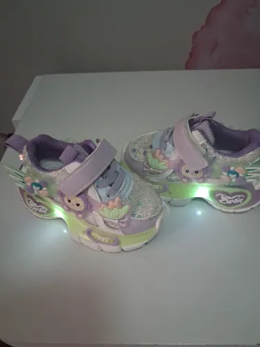 Tênis infantil menina com luz tamanho 22
