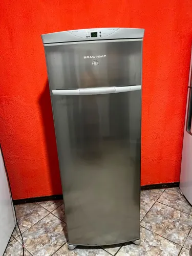 Freezer Brastemp inox vertical 276 L Frost Free