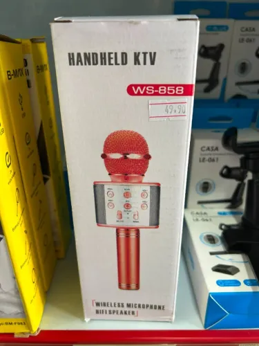 Microfone Bluetooth para Karaoke Super divertido