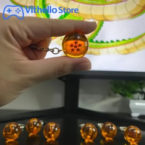 Chaveiro Esfera do Dragão Dragon Ball Z 4cm - Novo Colecionável