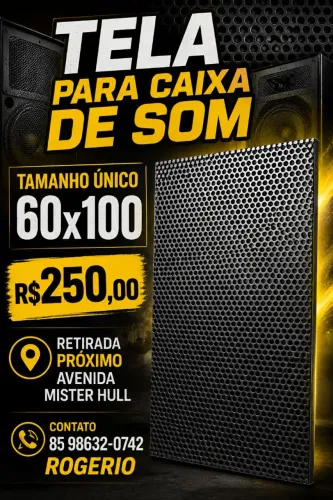 TELA PARA CAIXA DE SOM