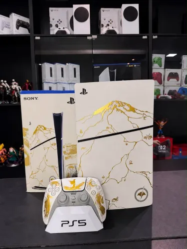 PS5 SLIM COM LEITOR GHOST OF YOTEI + 9 MESES DE GARANTIA DE FÁBRICA! ?