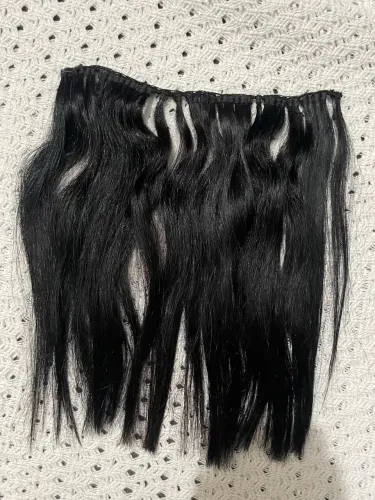 Vende cabelo humano telado liso/ondulado