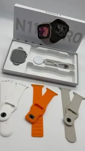 Smartwatch N11 Pro Tela Gigante + 3 Pulseiras Inclusas!