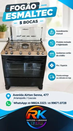 Fogão Esmaltec 5 bocas