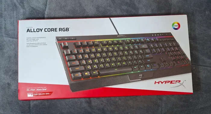 Teclado Gamer Hyperx Alloy Core RGB - POUCO USADO