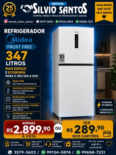 Geladeira frost free 347 litros combino entrega e pego sua usada no negócio