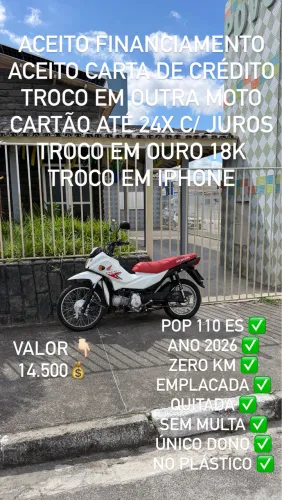 POP 110 ES 2026 ZERO KM