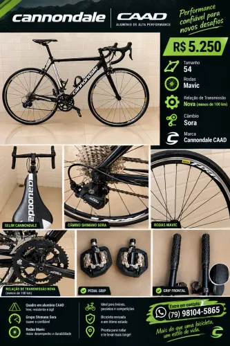 Bicicleta Speed Cannondale CAAD TAM 54