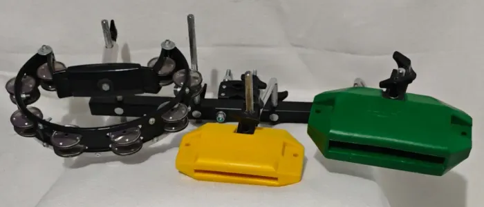 Kit Percussão Blocos Grave Agudo + Meia Lua + Rack Torelli