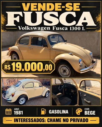 Volkswagen Fusca 1300 1981
