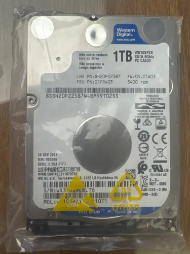 Hd Interno 1tb Para Pc Notebook Ps3 Ps4 Xbox One Tv E Som Wd Wd10spzx Blue