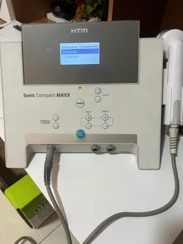 HTM Sonic Compact MAXX - Ultrassom 1 e 3 MHz + Eletroterapia Completo