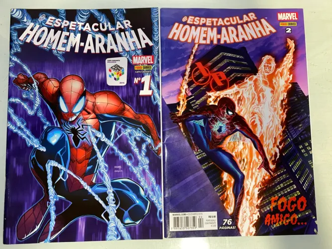 O espetacular homem Aranha nº 1 e 2