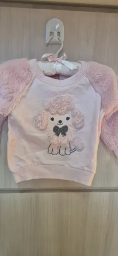 Agasalho Kyly pelinhos um charme - Rosa TAM 02