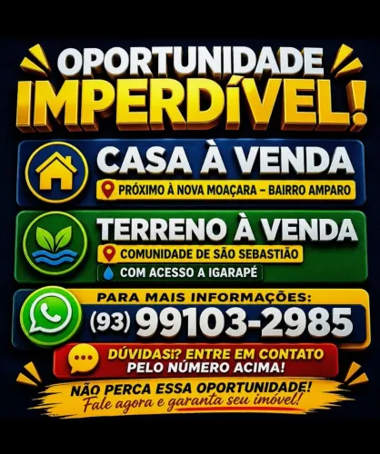 Casa próximo à nova moaçara, próximo a Gazin.