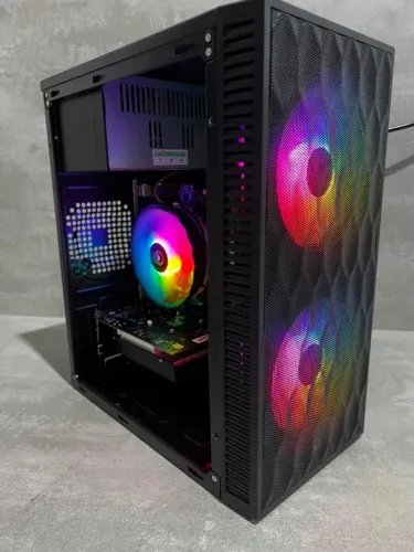 PC Gamer Intel i7 8GB SSD Placa de Vídeo 4GB Gabinete RGB