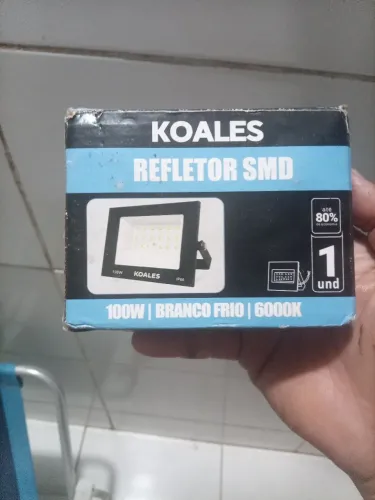 Refletor smd 100w branco frio até 80% de economia