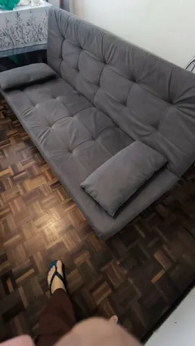 Sofá cama cinza