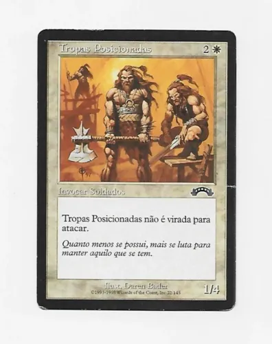 Carta Magic the Gathering Tropas Posicionadas