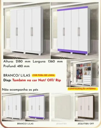 ROUPEIRO MALIBU NEW 4 PORTA 