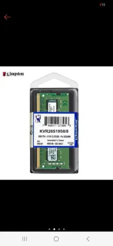 Memória RAM?8?GB?DDR4?2666?MHz?Kingston?SODIMM?KVR26S19S8/8?Notebook