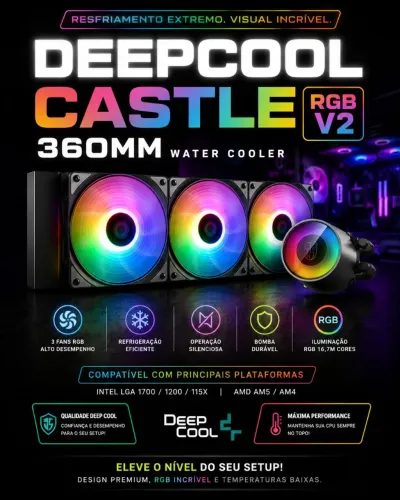 Water cooler Deepcool castle v2