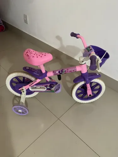 Bicicleta inflatil rosa aro 12 ! Usada