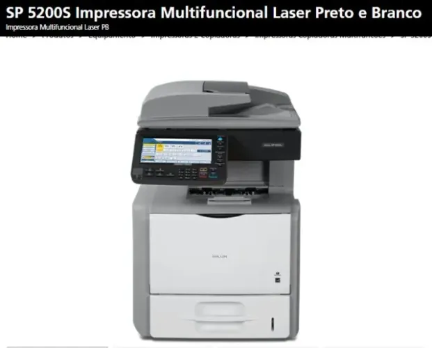 Impressora Multifuncional RICOH SP5200 (USADA)