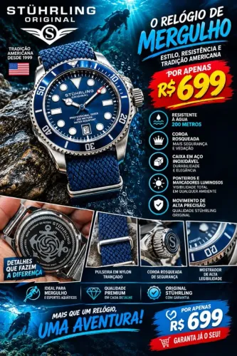 Relógio STUHRLING ORIGINAL IMPORTADO