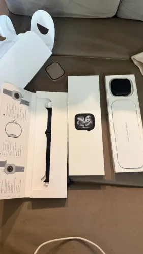 Apple Watch Series 11 GPS, 46mm Jet Black Aluminum Case with Black Sport Band - M/L