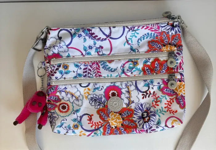 bolsa média kipling estampada original 