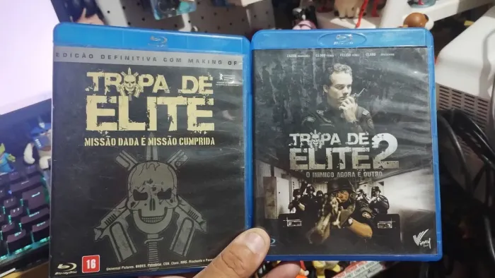 Filme de blu-ray tropa de elite 1 e 2
